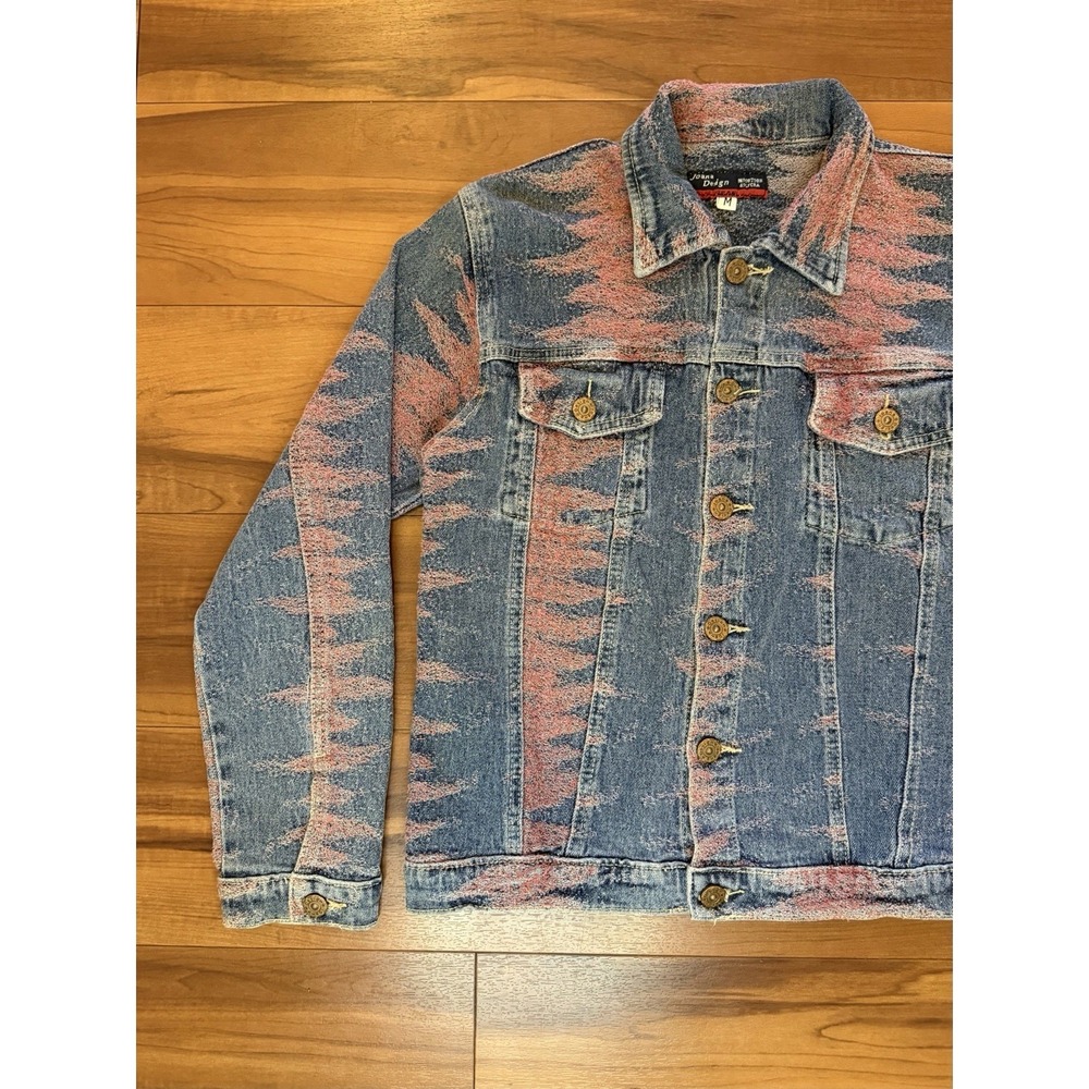 Joana Design Jeans Denim Jacket Japanese Kaeabeini Inspired Women's Size Medium - Picture 5 of 14